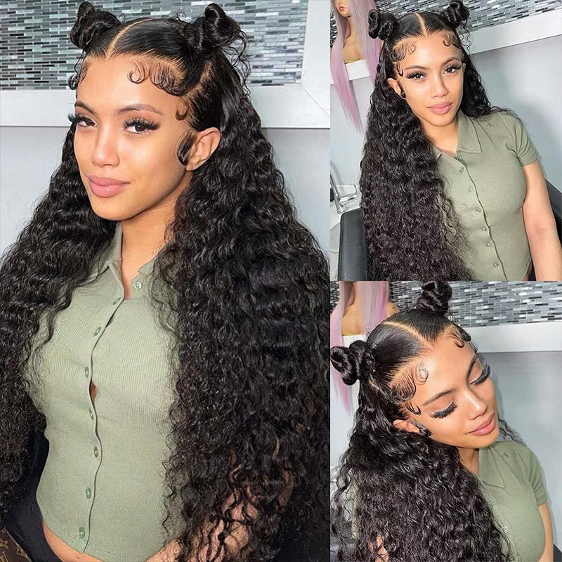 Transparent Lace Deep Wave Human Hair Wig