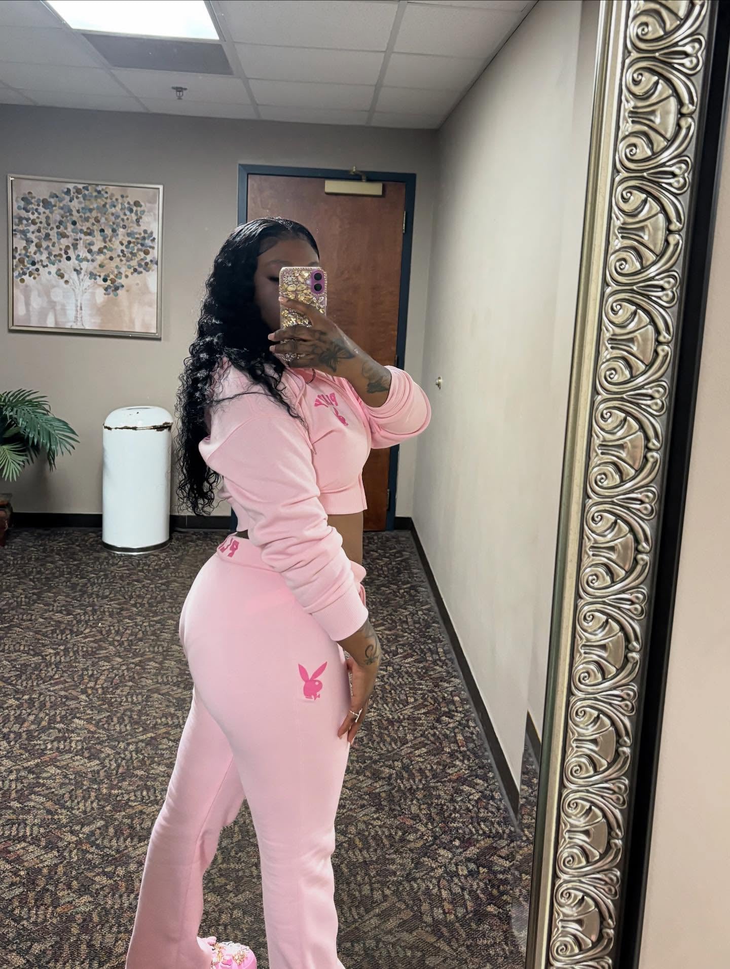 Zekeem 2pcs Women Set: Solid Color Hoodie & Wide Leg Pants