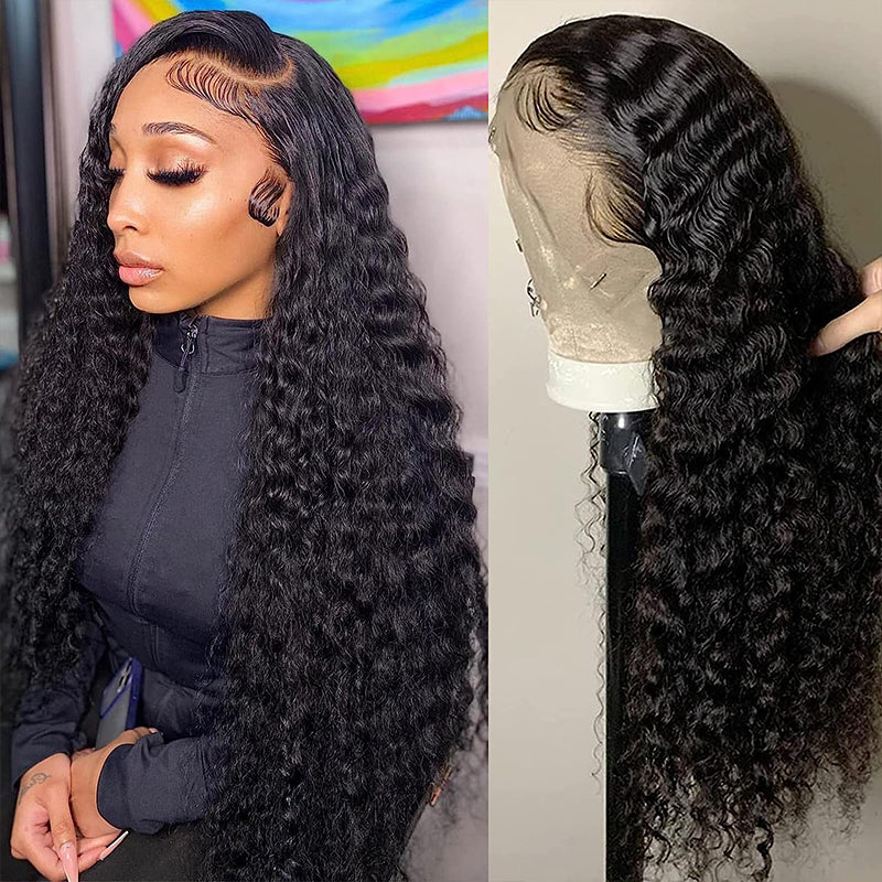Transparent Lace Deep Wave Human Hair Wig
