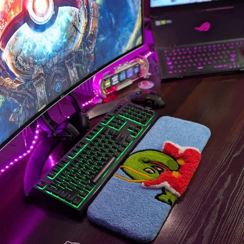 Handmade Fluffy Keyboard Rugs