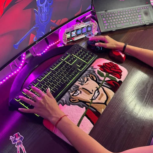 Handmade Fluffy Keyboard Rugs