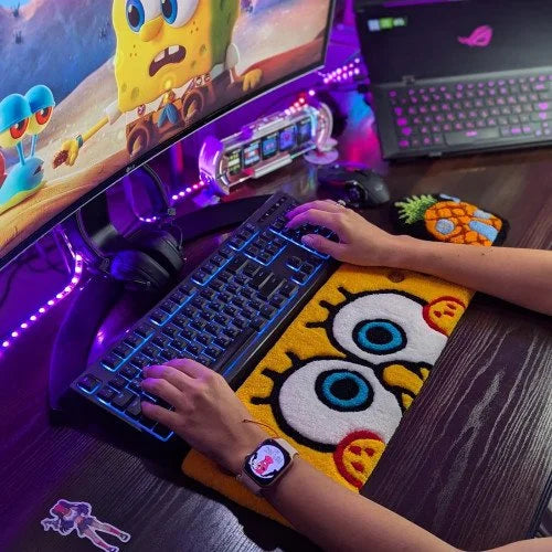 Handmade Fluffy Keyboard Rugs