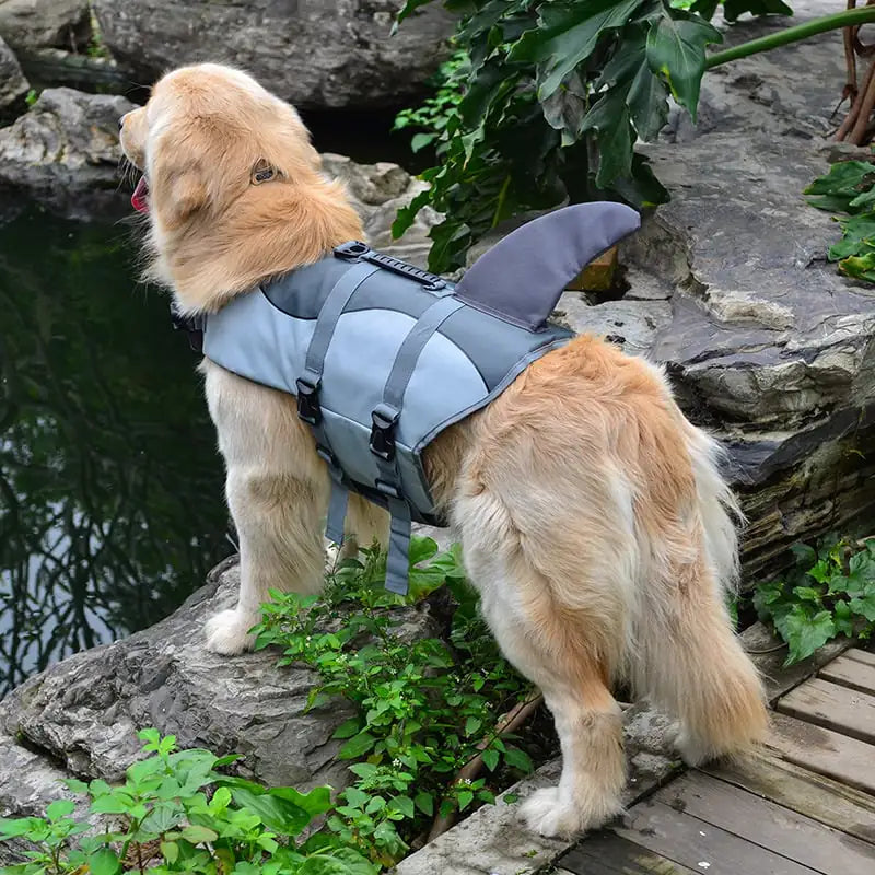 Mermaid Shark Dog Life Vest for Swimming