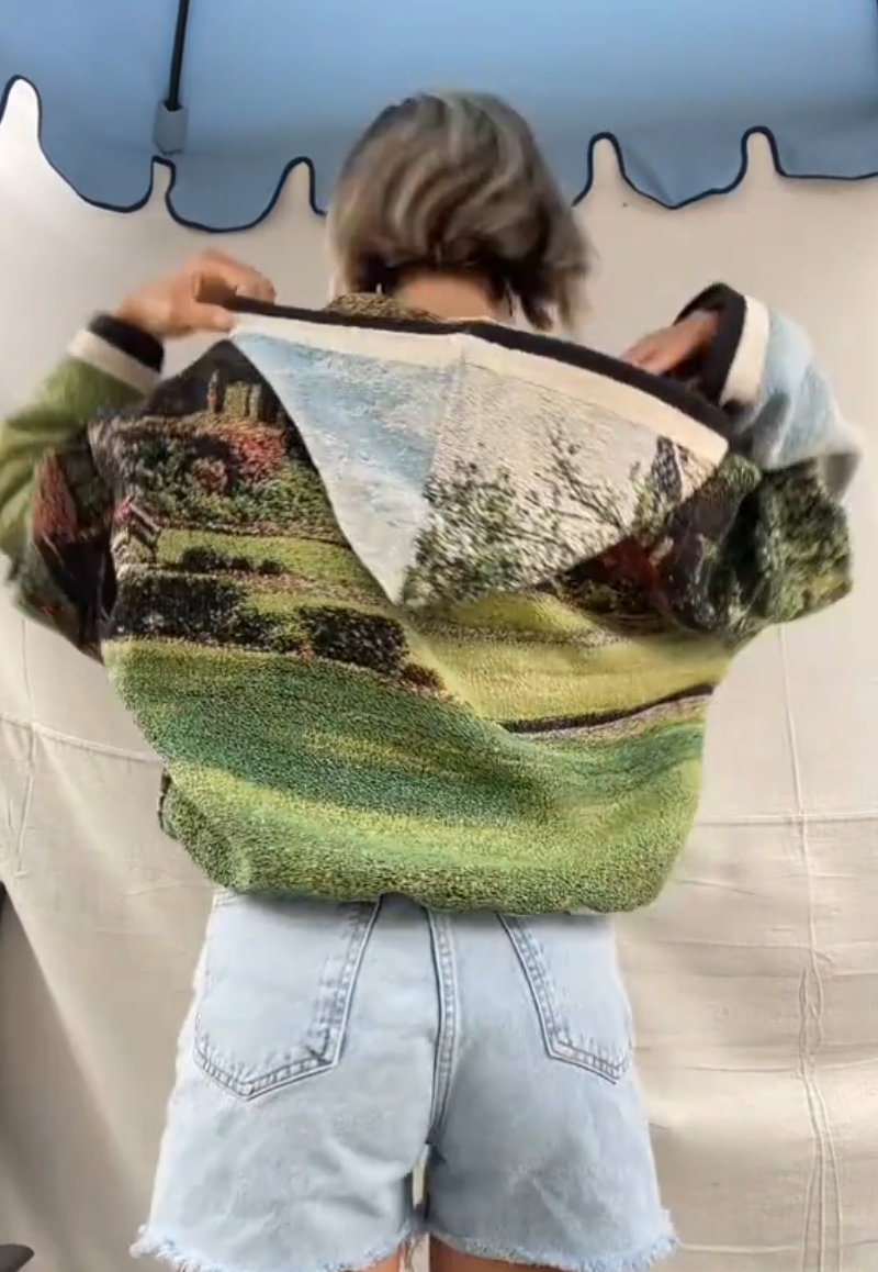 Scenic Forest Tapestry Hoodie