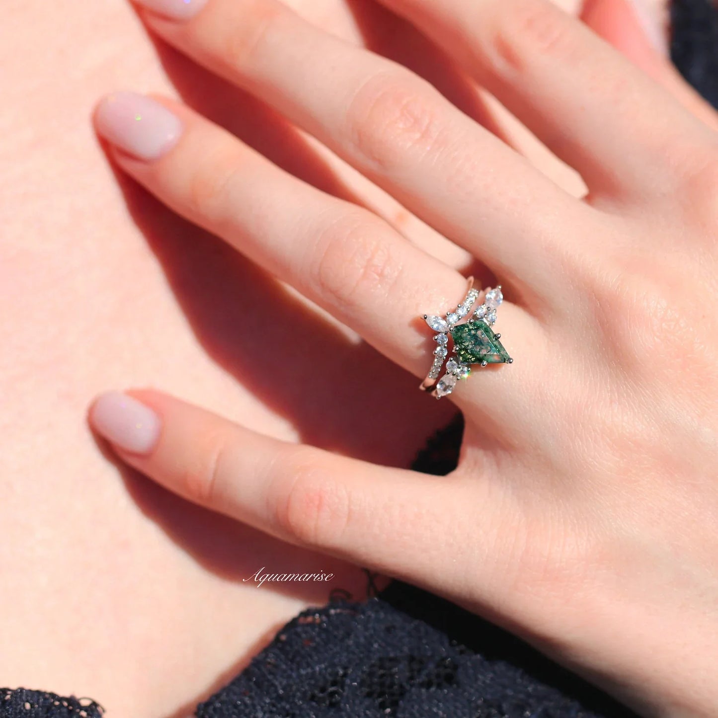 Skye Kite™ Moss Agate Couples Ring