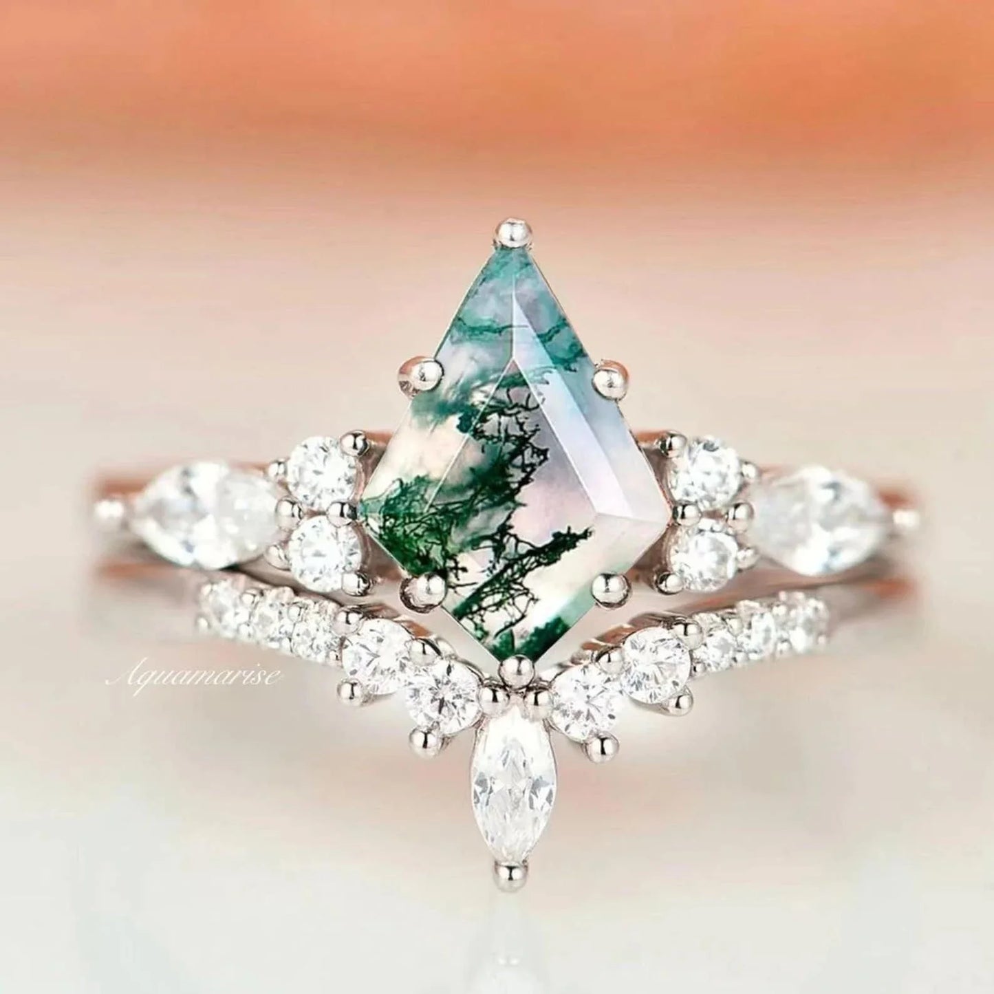 Skye Kite™ Moss Agate Couples Ring