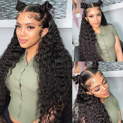 Transparent Lace Deep Wave Human Hair Wig