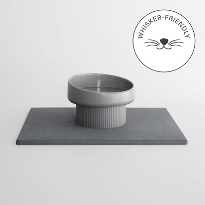 Elevated Cat Bowl + Stone Base
