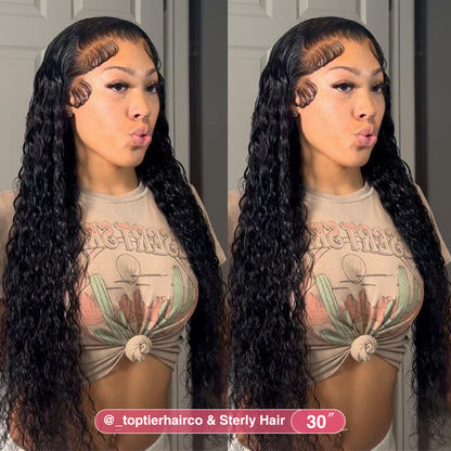 Transparent Lace Deep Wave Human Hair Wig