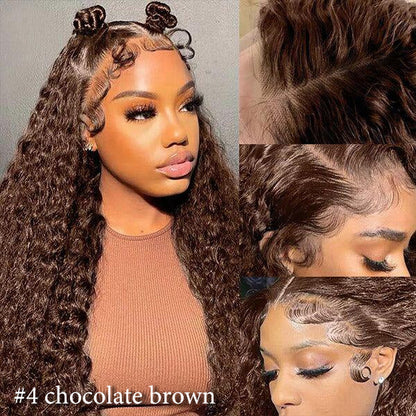 Transparent Lace Deep Wave Human Hair Wig