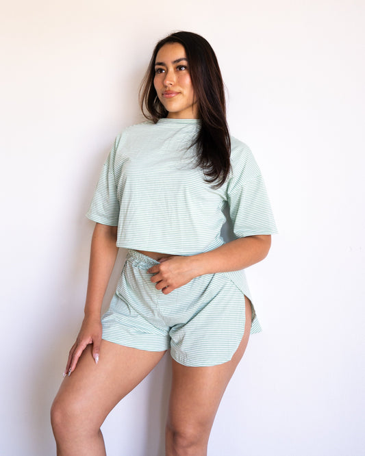2-Piece Shorts Split Loungewear