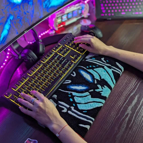 Handmade Fluffy Keyboard Rugs