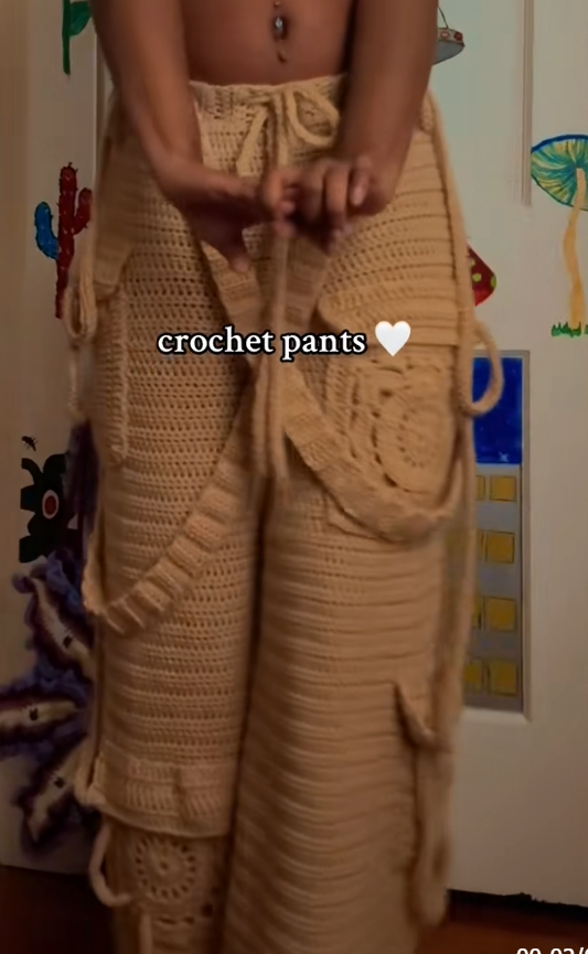 Crochet Cargo Pant