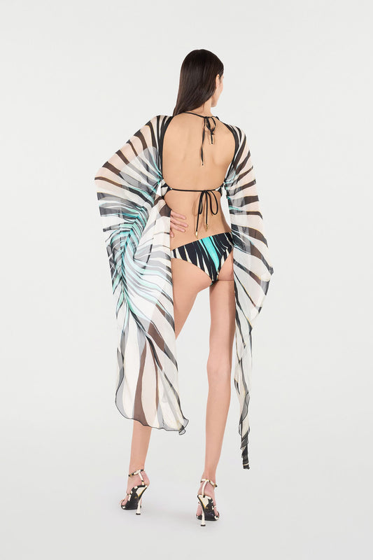 Ray of Sea Print Swimsuit