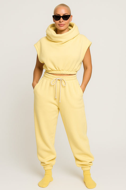 High neck Cowl Set
