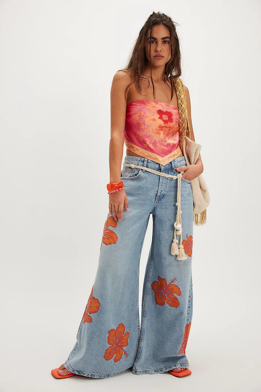 Palisades Wide Leg Jeans