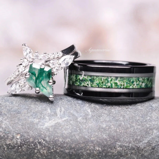 Skye Kite™ Moss Agate Couples Ring